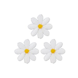 Prym Aufbügeletikett drei weiße Blumen 926720