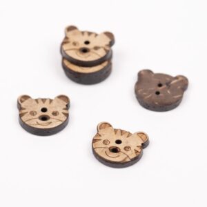Drops Tiger Knopf 15 mm Nr. 801
