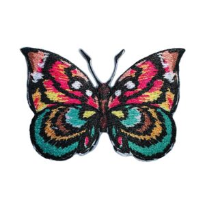 Prym Iron-on Lesezeichen Schmetterling Rosa Türkis 924364