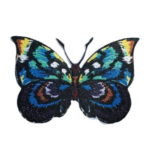 Prym Iron-on Lesezeichen Schmetterling Blau Braun 924366