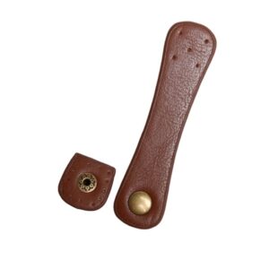 Strap with push lock 11 cm x 18 mm brown bronze - Go Handmade