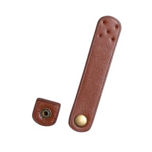 Strap with push lock 9 cm x 18 mm brown bronze - Go Handmade