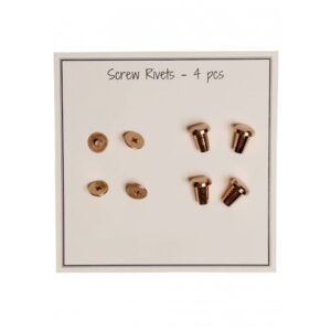 Screw rivets 10 mm, 4 pcs gold - Go Handmade