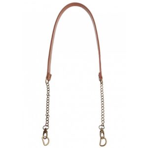 Bag strap with chain brown 102 cm - Go Handmade