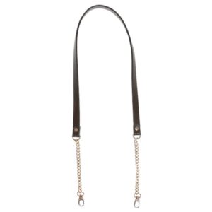 Bag strap with chain dark brown 102 cm - Go Handmade