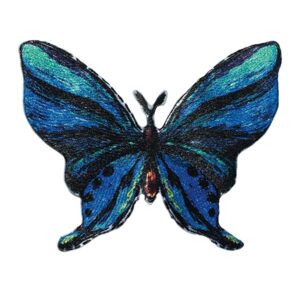 Prym Iron-on Lesezeichen Schmetterling Blau Schwarz 924365