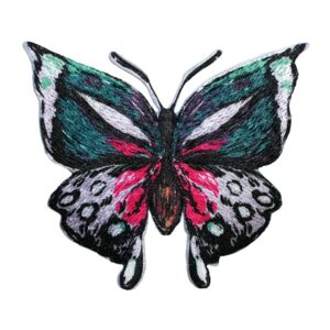 Prym Iron-on Lesezeichen Schmetterling grün rosa 924367