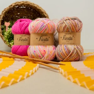 Drops Fiesta yarn in multicolours