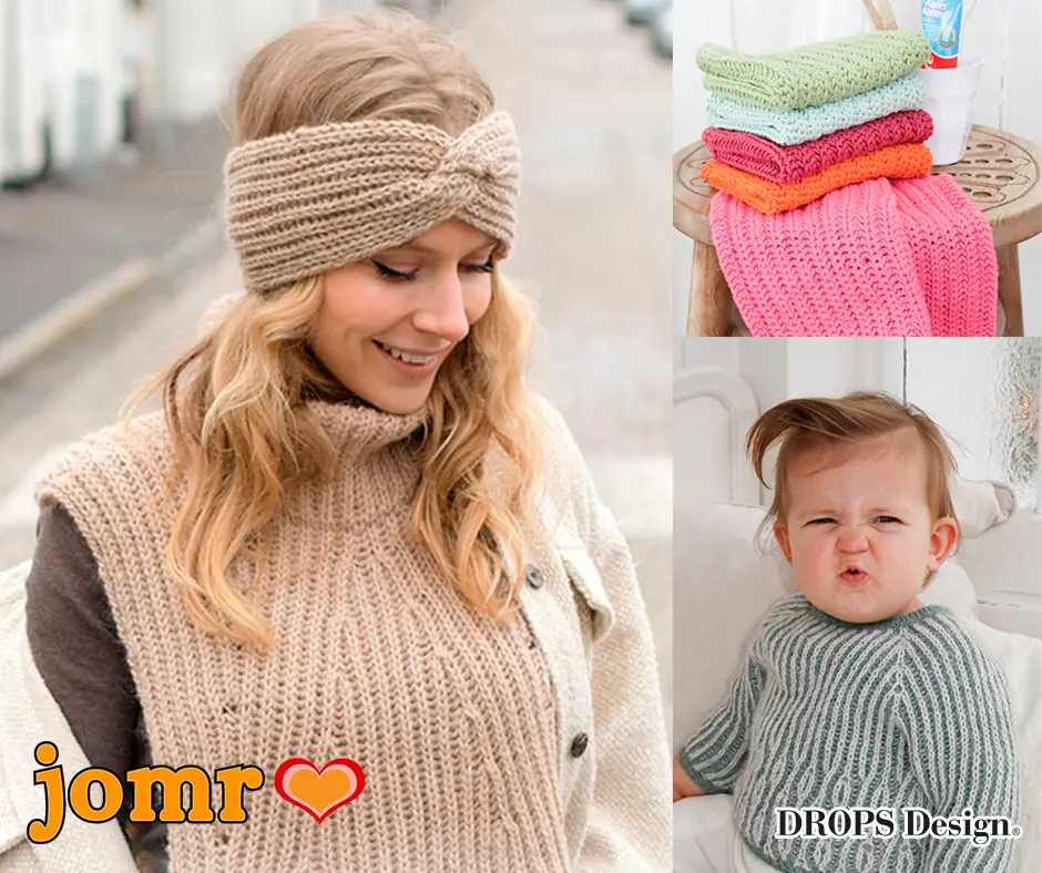 Breipatronen met patentbreiwerk en volledig patent voor truien, tops, bivakmutsen, babydekens en accessoires